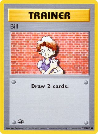Bill 091/102 - 1st Edition Base Set Shadowless - Common