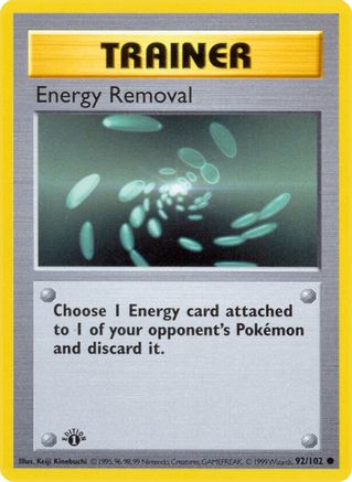 Energy Removal 092/102 - Unlimited Base Set Shadowless - Common