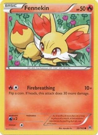 Fennekin 025/162 - Reverse Holofoil XY BREAKthrough - Common