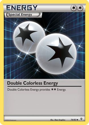 Double Colorless Energy 074/83 - Reverse Holofoil Generations - Uncommon