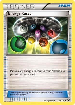 Energy Reset 098/124 XY Fates Collide - Uncommon