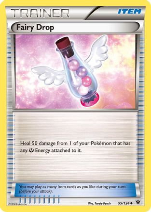 Fairy Drop 099/124 - Reverse Holofoil XY Fates Collide - Uncommon