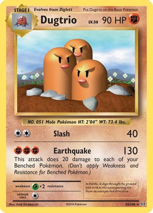 Dugtrio 056/108 XY Evolutions - Rare