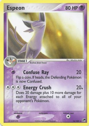Espeon 016 EX Battle Stadium - Rare