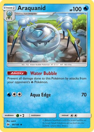 Araquanid 046/149 - Reverse Holofoil SM Base Set - Uncommon