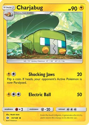 Charjabug 051/149 SM Base Set - Uncommon