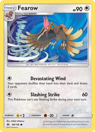 Fearow 098/149 - Reverse Holofoil SM Base Set - Common