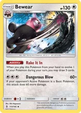 Bewear 113/145 SM Guardians Rising - Uncommon