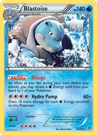 Blastoise 016/101 Deck Exclusives - Rare