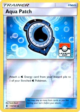 Aqua Patch 119/145 - Reverse Holofoil League & Championship Cards - Promo
