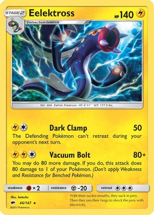 Eelektross 046/147 SM Burning Shadows - Rare