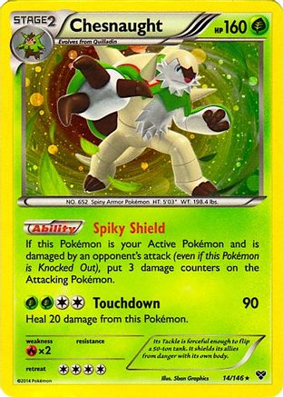 Chesnaught 014/146 - Holofoil Blister Exclusives - Promo