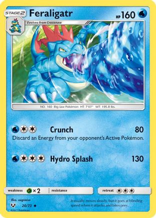 Feraligatr 020/73 Shining Legends - Uncommon