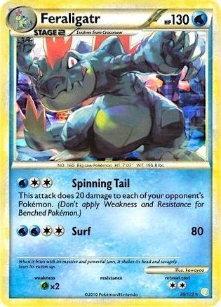 Feraligatr 020/123 - Holofoil Deck Exclusives - Holo Rare