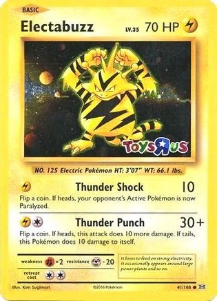Electabuzz 041/108 - Holofoil Miscellaneous Cards & Products - Promo