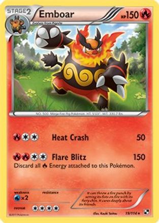 Emboar 019/114 Deck Exclusives - Rare