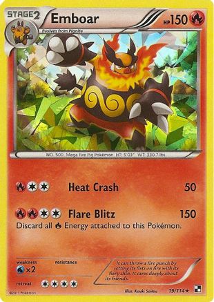 Emboar 019/114 - Holofoil Deck Exclusives - Holo Rare