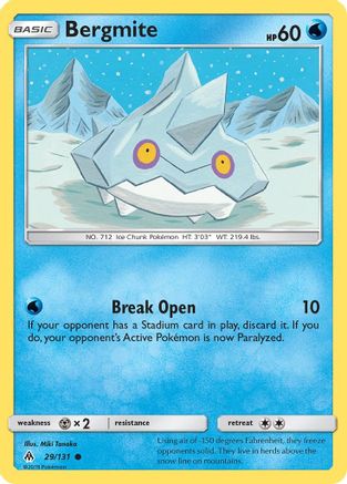 Bergmite 029 SM Forbidden Light - Common