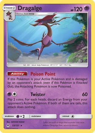 Dragalge 053 SM Forbidden Light - Rare