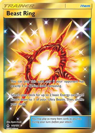 Beast Ring (Secret) 141 - Holofoil SM Forbidden Light - Secret Rare