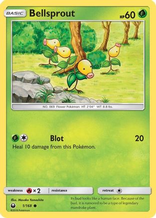 Bellsprout 001/168 SM Celestial Storm - Common