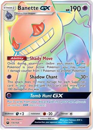 Banette GX (Secret) 174 - Holofoil SM Celestial Storm - Secret Rare