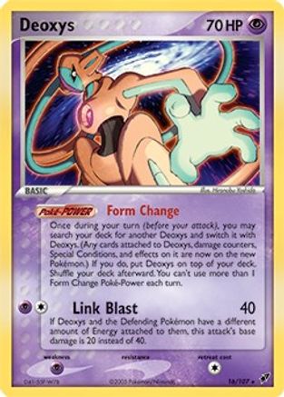 Deoxys 016/107 - Holofoil Deck Exclusives - Holo Rare