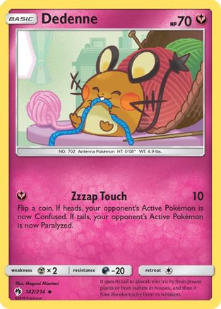 Dedenne (142) 142/214 SM Lost Thunder - Uncommon