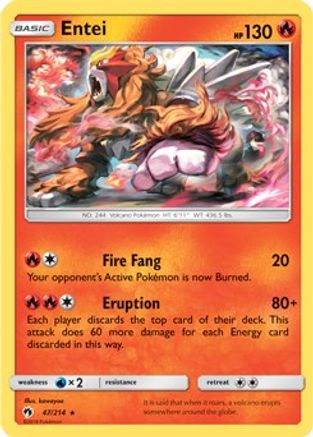Entei 047/214 - Holofoil Deck Exclusives - Holo Rare