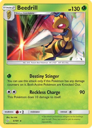 Beedrill 005 SM Team Up - Rare