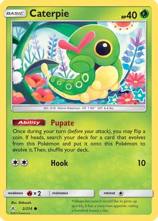 Caterpie 002/214 SM Unbroken Bonds - Common