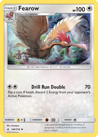 Fearow 146 SM Unbroken Bonds - Uncommon