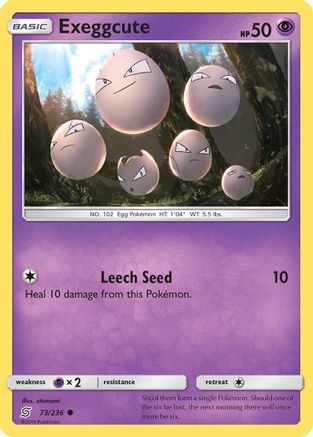 Exeggcute 073/236 - Reverse Holofoil SM Unified Minds - Common