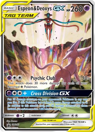 Espeon & Deoxys GX SM240 - Holofoil SM Promos - Promo