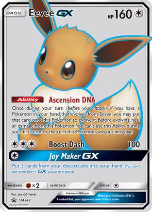 Eevee GX SM242 - Holofoil SM Promos - Promo