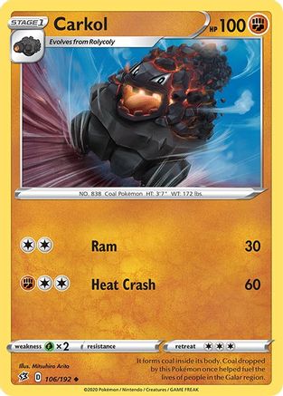 Carkol 106/192 SWSH02 Rebel Clash - Uncommon