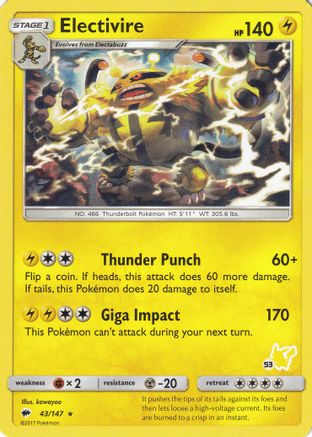 Electivire 043/147 Battle Academy - Promo