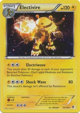 Electivire 054/149 - Holofoil Blister Exclusives - Promo