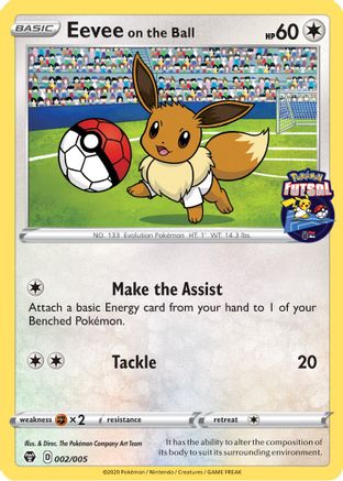 Eevee on the Ball 002/005 Miscellaneous Cards & Products - Promo