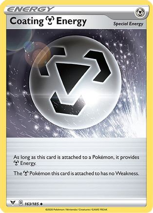 Coating Metal Energy 163/185 - Reverse Holofoil SWSH04 Vivid Voltage - Uncommon