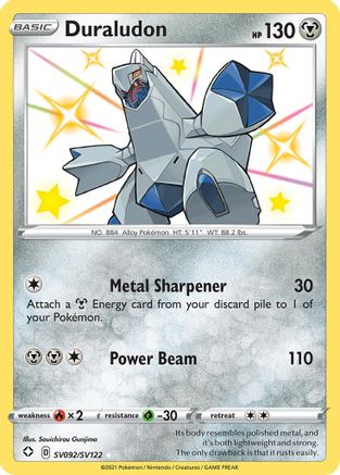 Duraludon SV092/SV122 - Holofoil Shining Fates Shiny Vault - Shiny Holo Rare