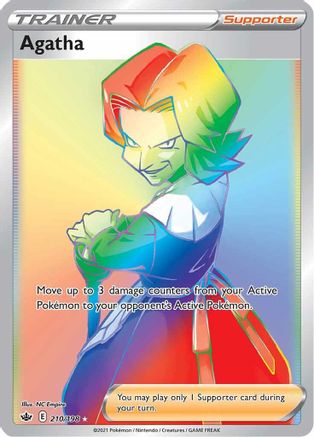 Agatha (Secret) 210/198 - Holofoil SWSH06 Chilling Reign - Secret Rare