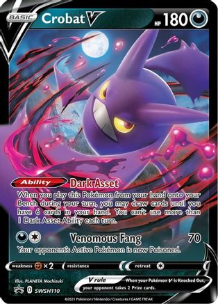 Crobat V SWSH110 - Holofoil SWSH Sword & Shield Promo Cards - Promo