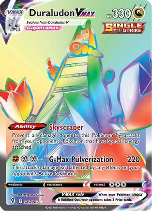 Duraludon VMAX (Secret) 219/203 - Holofoil SWSH07 Evolving Skies - Secret Rare
