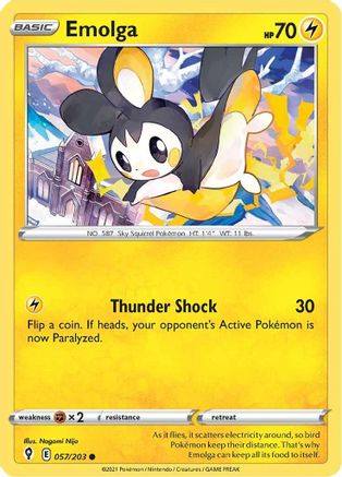 Emolga 057/203 SWSH07 Evolving Skies - Common