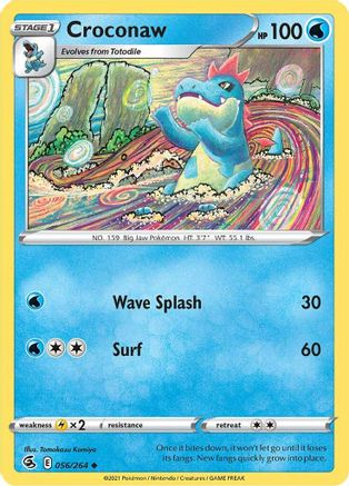 Croconaw 056/264 SWSH08 Fusion Strike - Uncommon