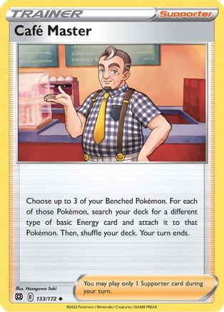 Cafe Master 133/172 - Reverse Holofoil SWSH09 Brilliant Stars - Uncommon
