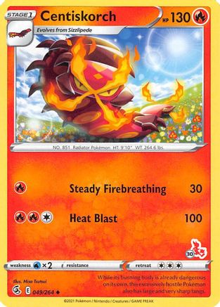 Centiskorch 049/264 Battle Academy 2022 - Promo