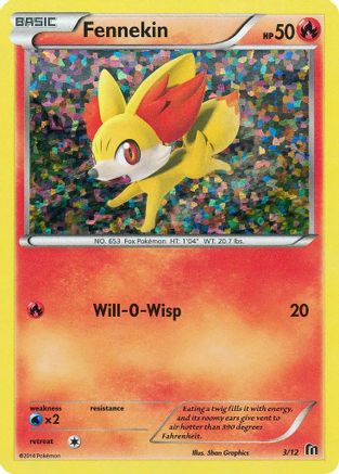 Fennekin 003/12 - Holofoil McDonalds Promos 2016 - Promo