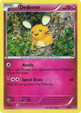 Dedenne 010/12 - Holofoil McDonalds Promos 2016 - Promo